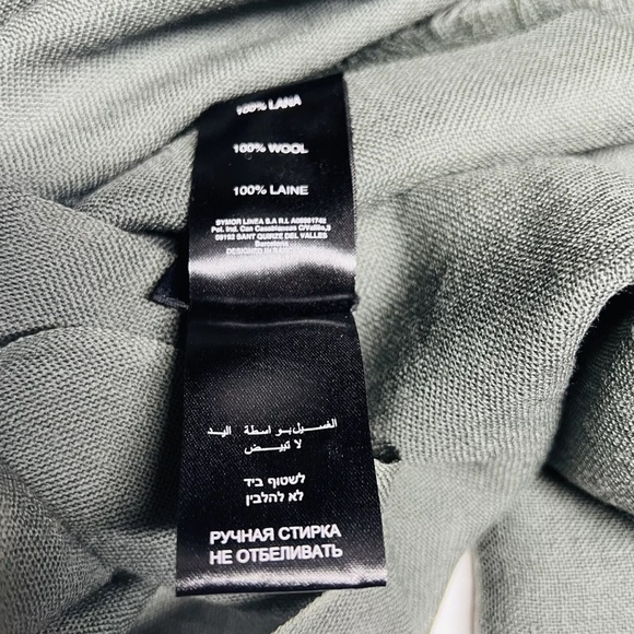 Javier Simorra Barcelona Green 100% Wool Lightweight Breathable Fringe Scarf - Picture 5 of 7